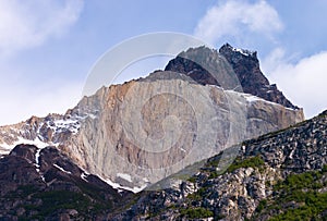 Los Cuernos detail in Torres del Paine