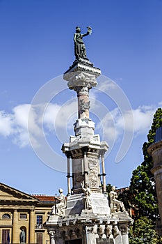 Los Fueros monument, Pamplona (Spain) photo