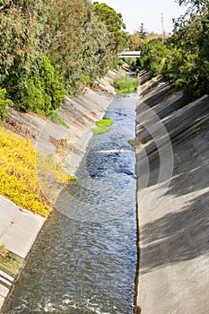 Los Gatos creek on an autumn day, San Francisco bay, California