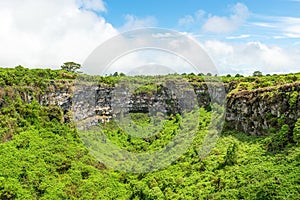 Los Gemelos, twins, extinct volcanic crater, Galapagos