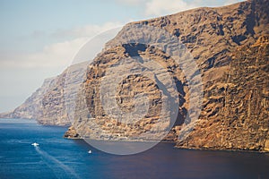 Los Gigantes rock in Tenerife