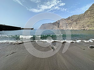 Los Gigantos Beach on the island of Tenerife Spain