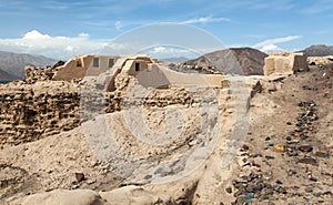 Los Paredones - historic ruins of incan castle in Nazca