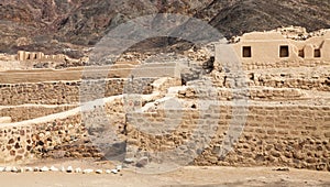 Los Paredones - historic ruins of incan castle in Nazca