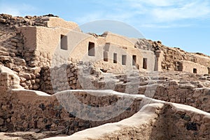 Los Paredones - historic ruins of incan castle in Nazca photo