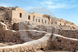 Los Paredones - historic ruins of incan castle in Nazca photo