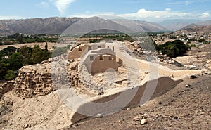 Los Paredones - historic ruins of incan castle in Nazca photo