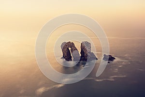 Los Urros in Costa Quebrada at sunset