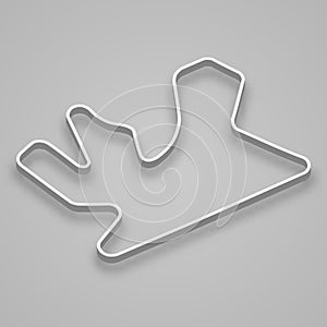 Losail Circuit for motorsport and autosport. Template for your design