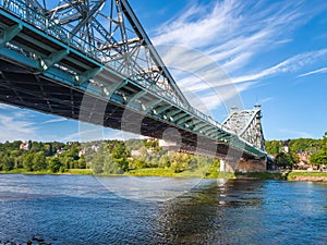 Loschwitz Bridge, Dresden, Saxony, Germany