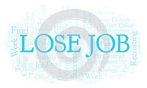 Lose Job word cloud.