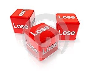 Lose red dices