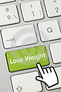 Lose weight - Inscription on Green Keyboard Key