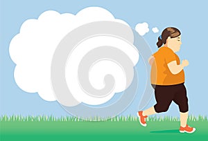 Lose weight with try jogging in park