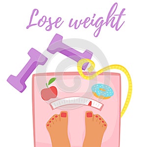 losing weight concept