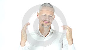 Loss , Businessman Reacting To Failure , Portrait White Background,Young,,,,