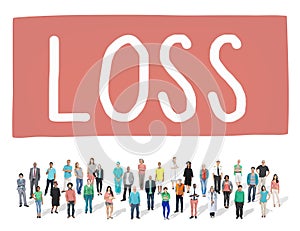 Loss Recession Deduction Financial Crisis Concept