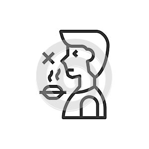 Loss Of Smel Icon Or LoGo Vector Illustration