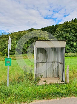 Lost Busstation in a landscape