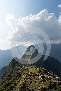 Lost city in Cusco, Machu pichu city of the Incas in Peru
