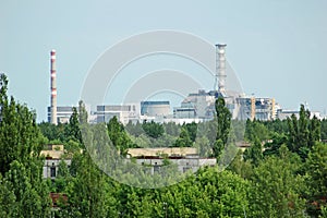 Lost city Pripyat and Chernobyl power station