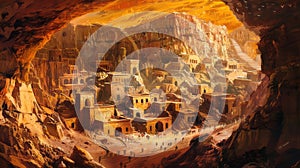 Lost Civilization: Captivating Depiction of an Ancient African Underground Metropolis