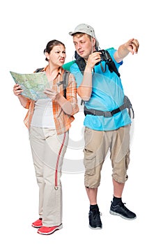 Lost a couple of tourists with backpacks