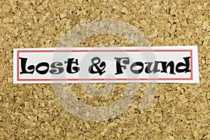 Lost found sign object search service personal loss