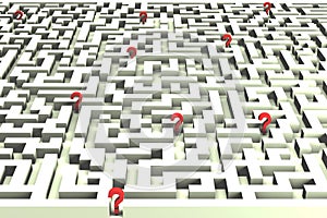 Lost in the labyrinth of decisions - 3D image