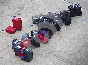 Lost luggage suitcases photo