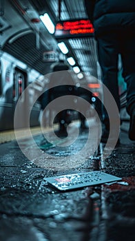 Lost MetroCard on Wet Subway Platform: A Metropolitan Tale. Generative ai