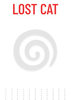 Lost pet poster template.