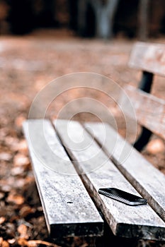 Lost phone on the bench