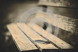 Lost phone on the bench