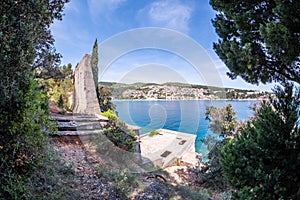 Lost place port with funicular to bauxite mine near Rabac