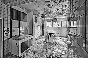 Lost places - abandoned Hotel - Kitchen