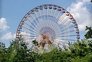 Lost places, ferris wheel of the former amusement park in Berlin