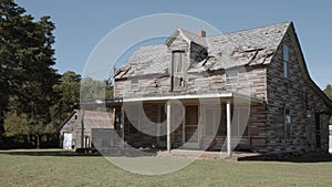 Lost places - old abandoned wooden house at Route 66