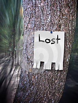 Lost sign