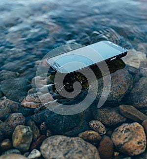 Lost smartphone on the water