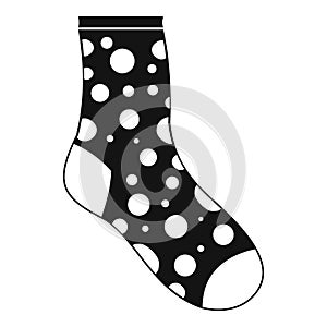 Lost sock icon, simple style
