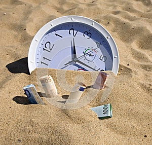 Lost Time and Money Concept