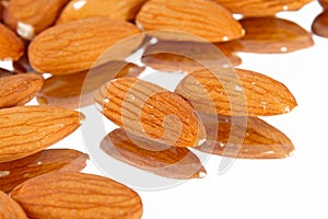 A lot of the almond nuts