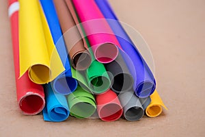 Lot of color paper for crafts idea