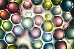 A lot of colorful spheres abstract