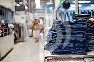 Lot of different blue jeans Blue,Stack of blue jean