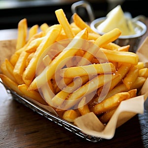 a lot of really good looking thick French fries 2