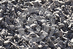 A lot of gravel stones - brita photo