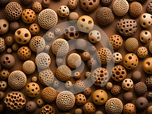 a lot of hole on the texture use for Trypophobia