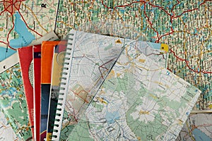 A lot of maps photo